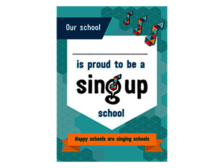 Sing Up school crest